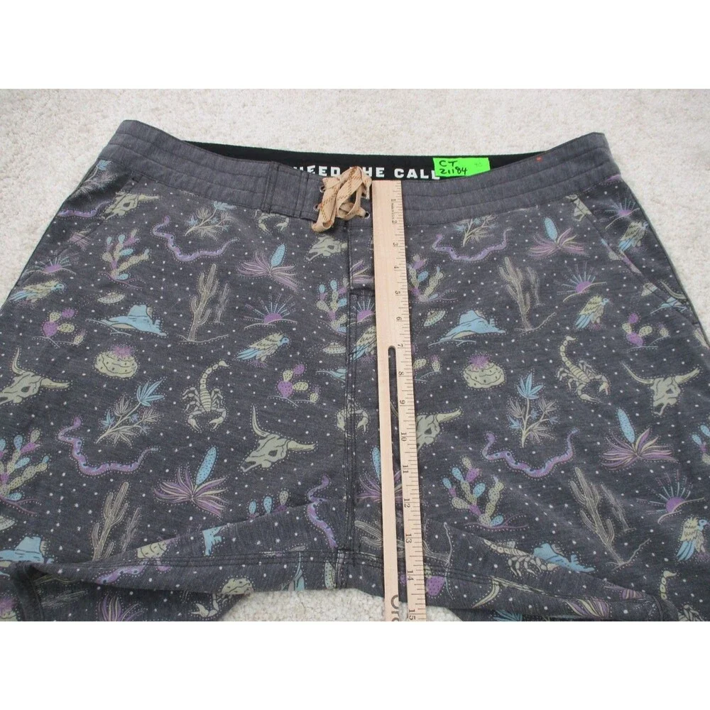 Howler Brothers Board Shorts Mens 40 Black Graphic Print Swim Trunks 9